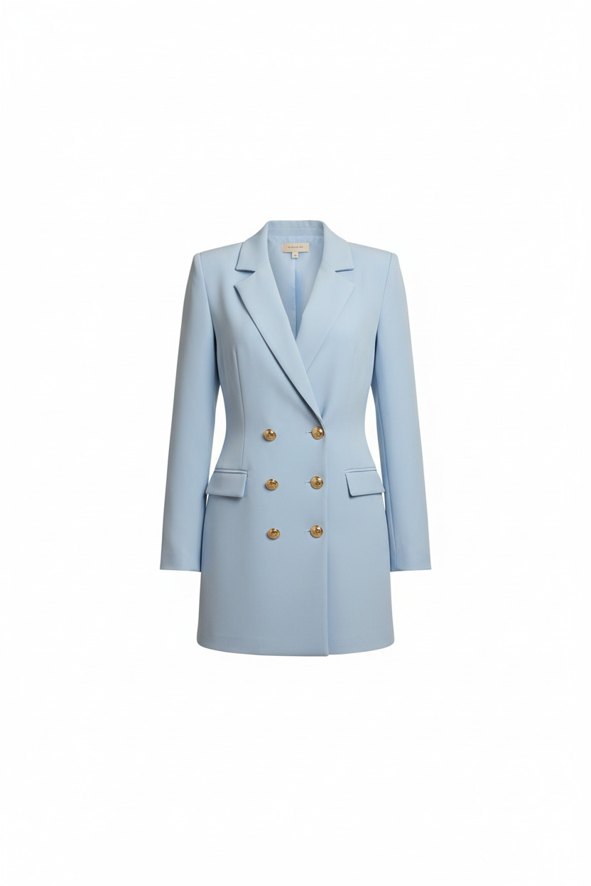 Combi-Short Blazer - Douceur Pastel & Élégance Effortless ✨- Style Printanier - Taille S/L - Made in Italy - Pièce unique
