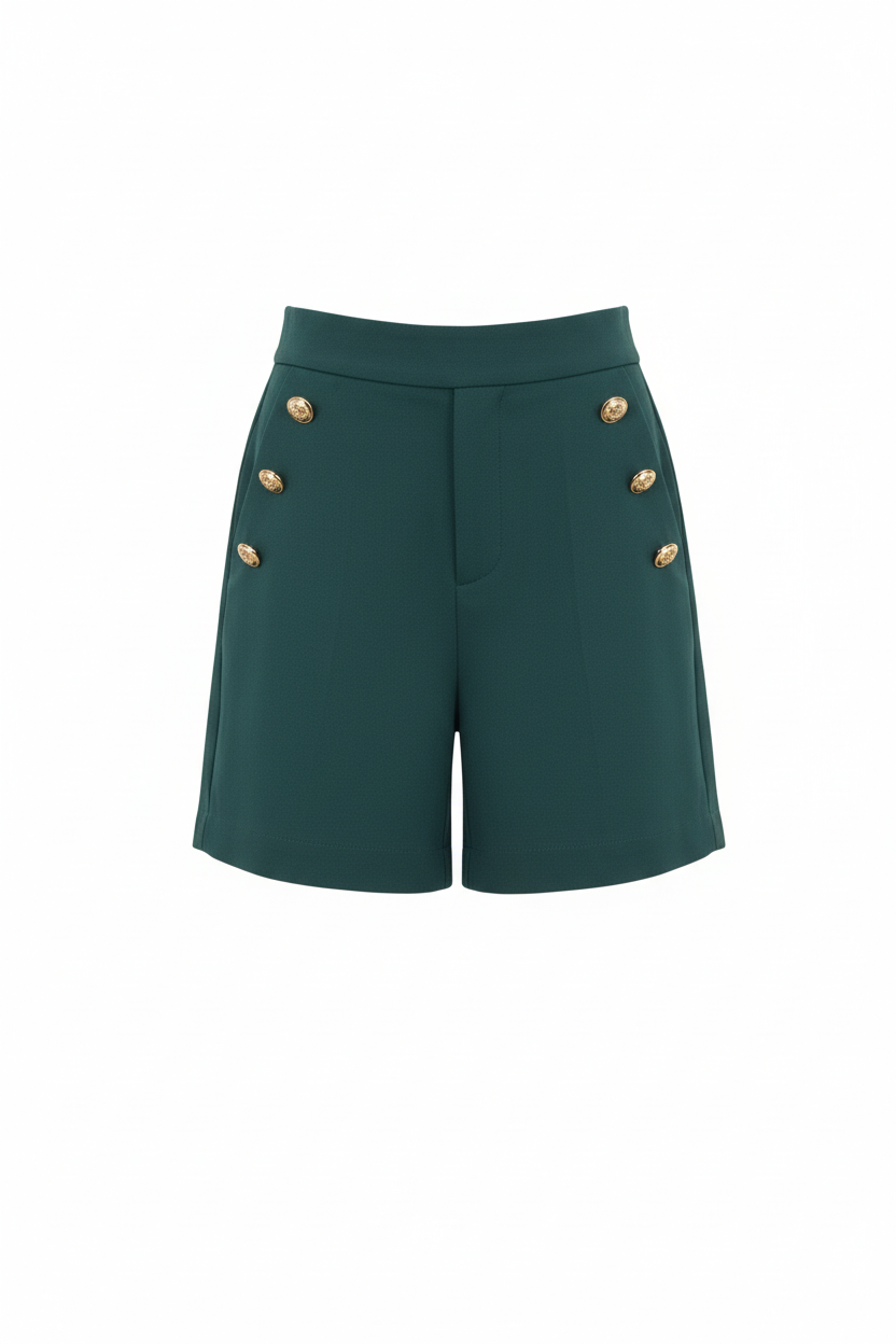 Short Chic - Forget Me Not - Élégance Italienne - Taille L - Made in Italy - Pièce unique