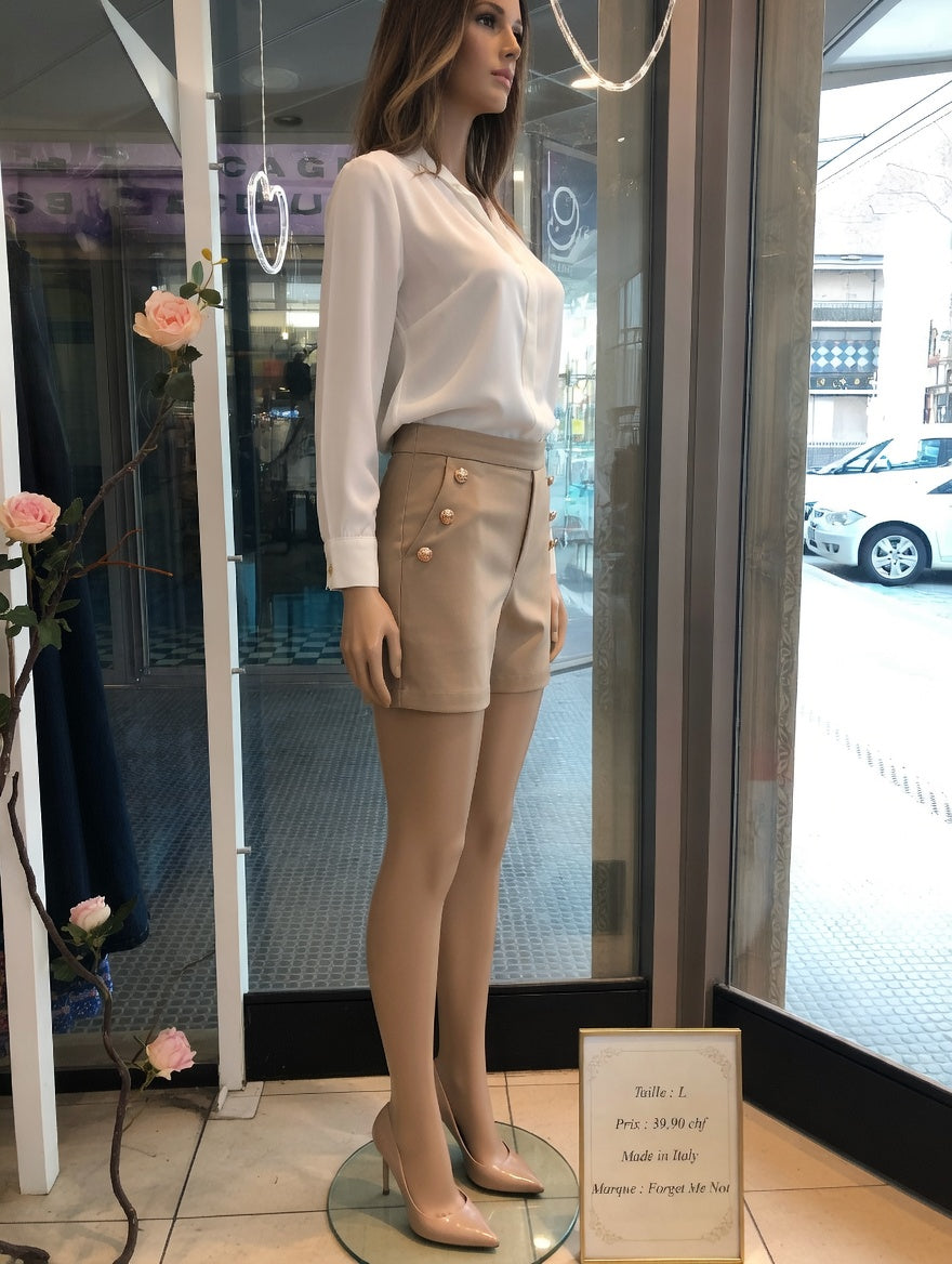 39,90 chf - Taille L - Short Forget Me Not – Élégance italienne !