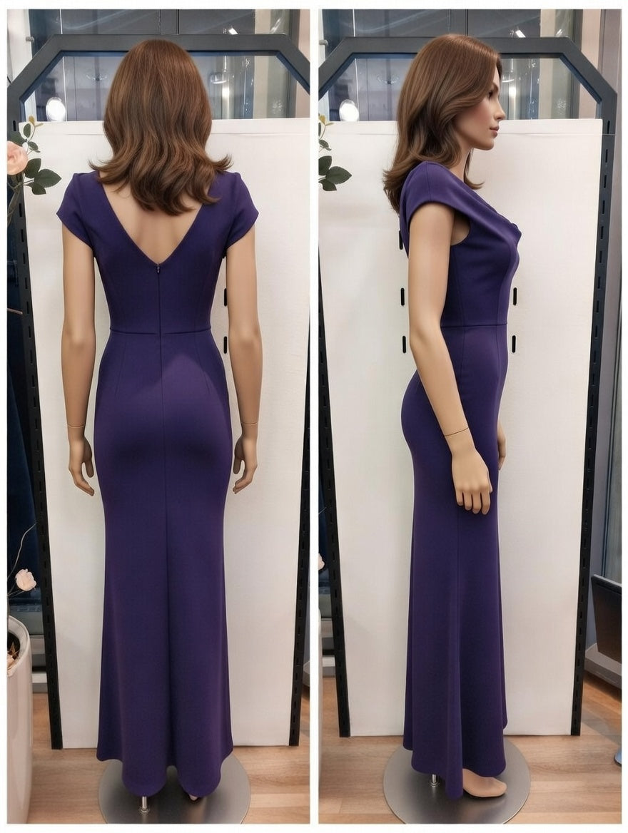 59,90 chf - Taille S-M - Robe de Soirée Moulante Violet Profond - Sophistiquée et Séduisante !