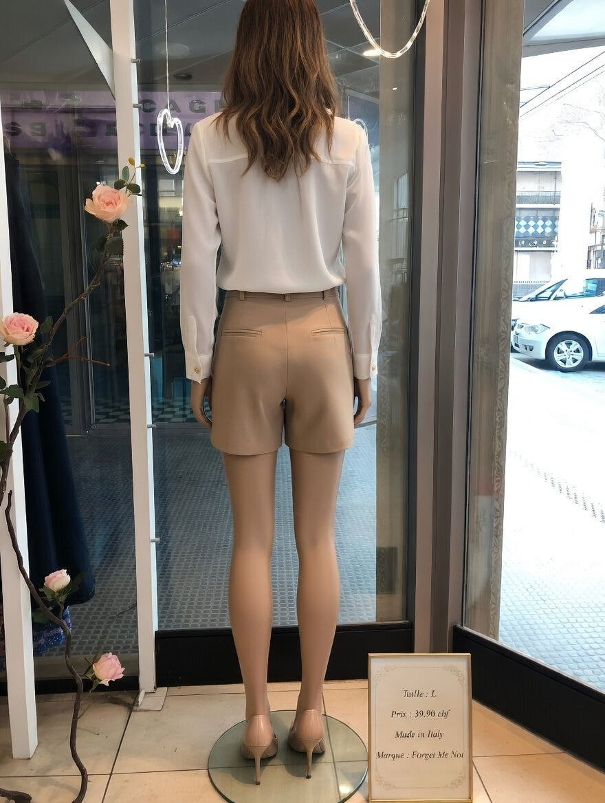 39,90 chf - Taille L - Short Forget Me Not – Élégance italienne !