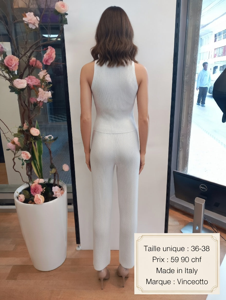 59,90 chf - Taille 36-38 - Élégant ensemble Vinceotto Made in Italy – Look chic & confortable à prix doux !