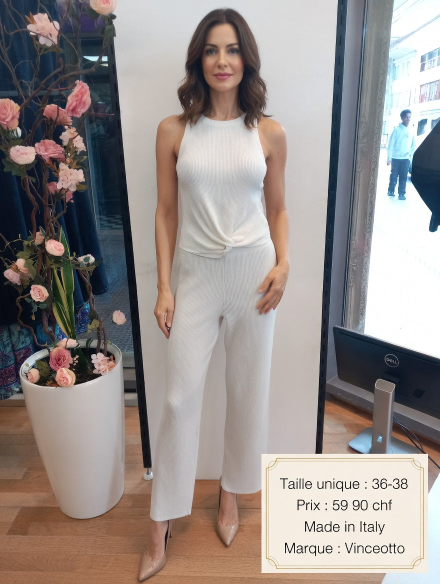59,90 chf - Taille 36-38 - Élégant ensemble Vinceotto Made in Italy – Look chic & confortable à prix doux !