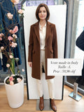 59,90 chf - Taille L - Veste manteau camel oversize col large Made in Italy !