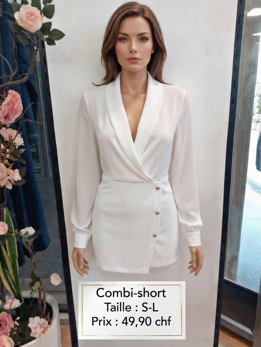 49,90 chf - Taille S/L - ✨ Combi-short blazer blanc – L’élégance absolue à petit prix ! ✨
