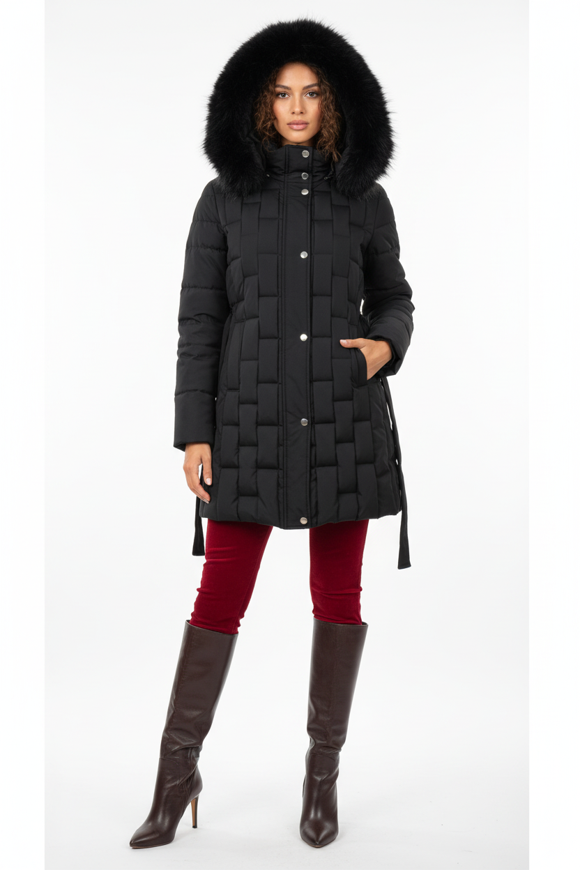 Doudoune Idéale pour un Hiver au Chaud - Taille 38-40 - Made in Italy - Pièce unique