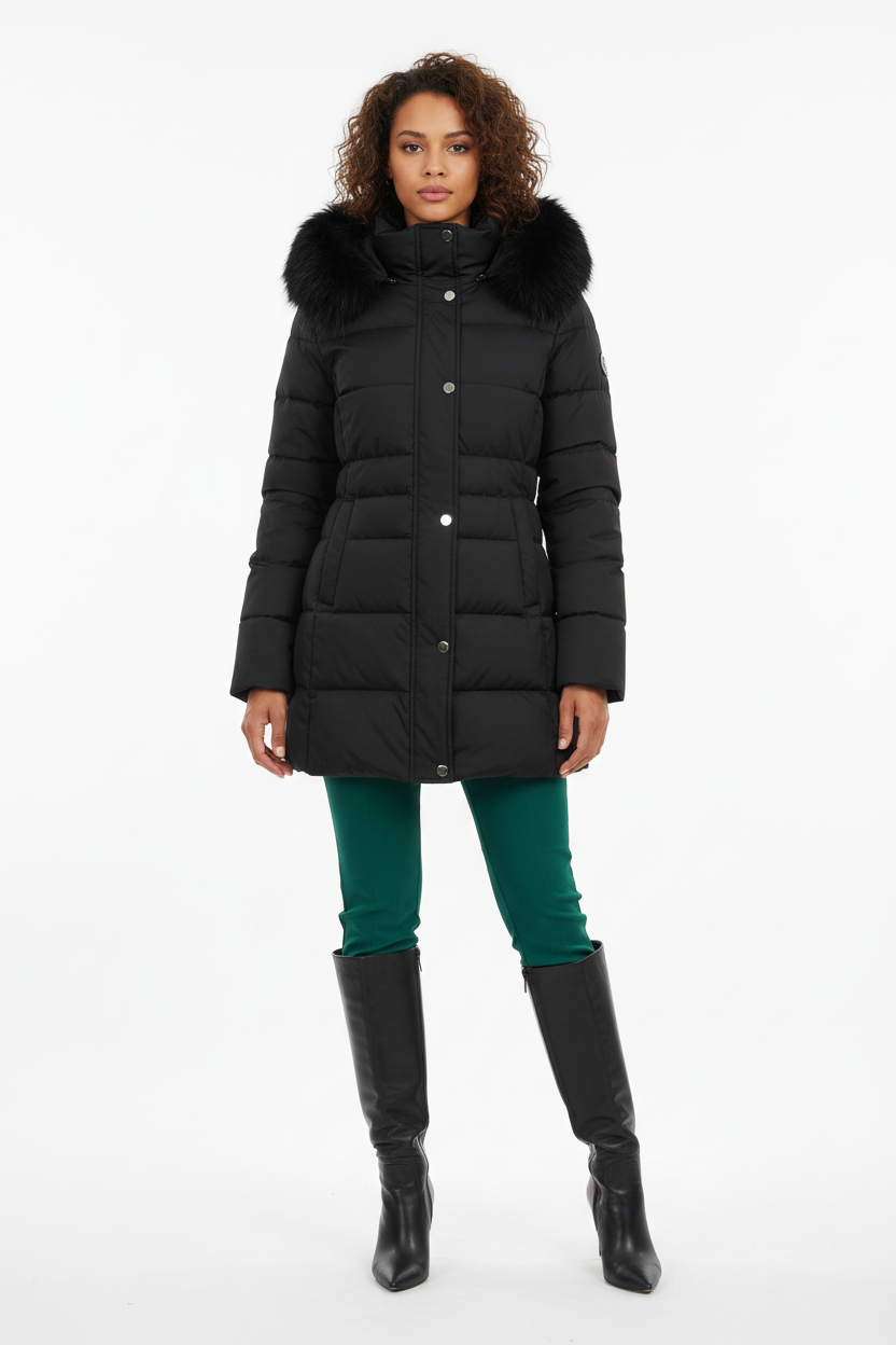 Doudoune Idéale pour un Hiver au Chaud - Taille 38-40 - Made in Italy - Pièce unique