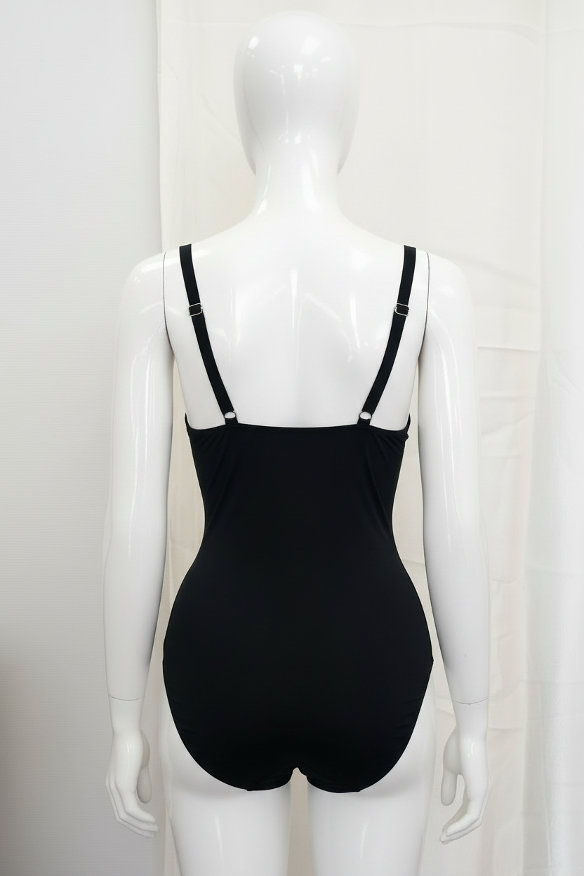 Body Brésilien Sculptant Divas Dentelle Push-Up noir – vue dos bretelles parallèles fond blanc