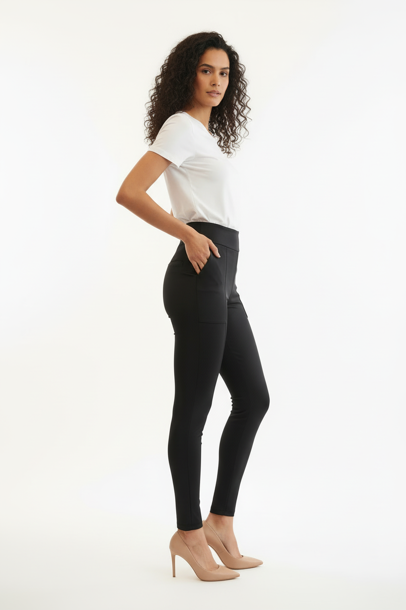 Legging Noir Taille Haute Jean Louis François - Taille L