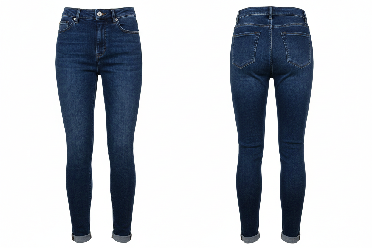 Jean Skinny Push-Up - Mira-Belle - Taille S - Made in Italy - Pièce unique