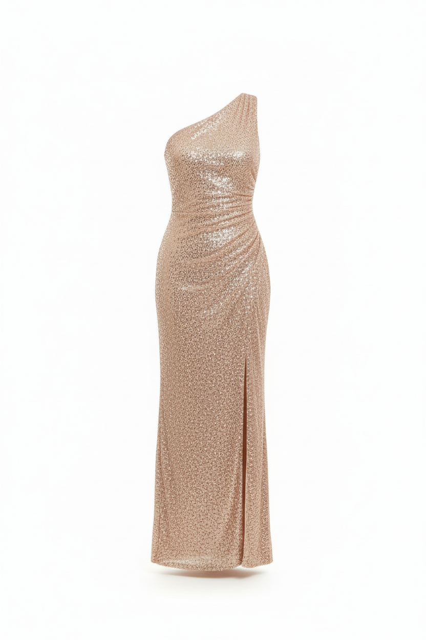 Éclat Métallique - Robes Scintillantes - Taille S-M - Made in Italy - Pièce unique