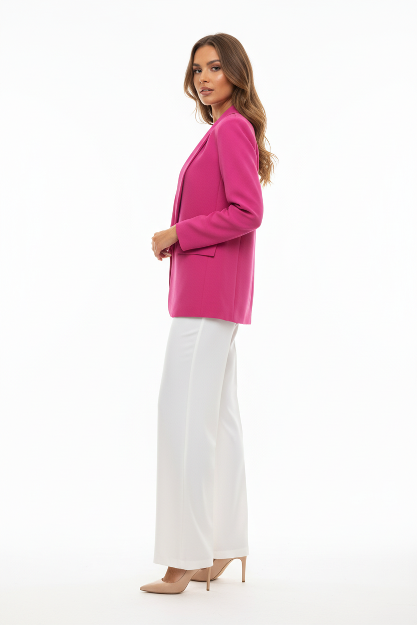Veste Blazer Fuchsia - New Collection - Made in Italy - Pièce unique