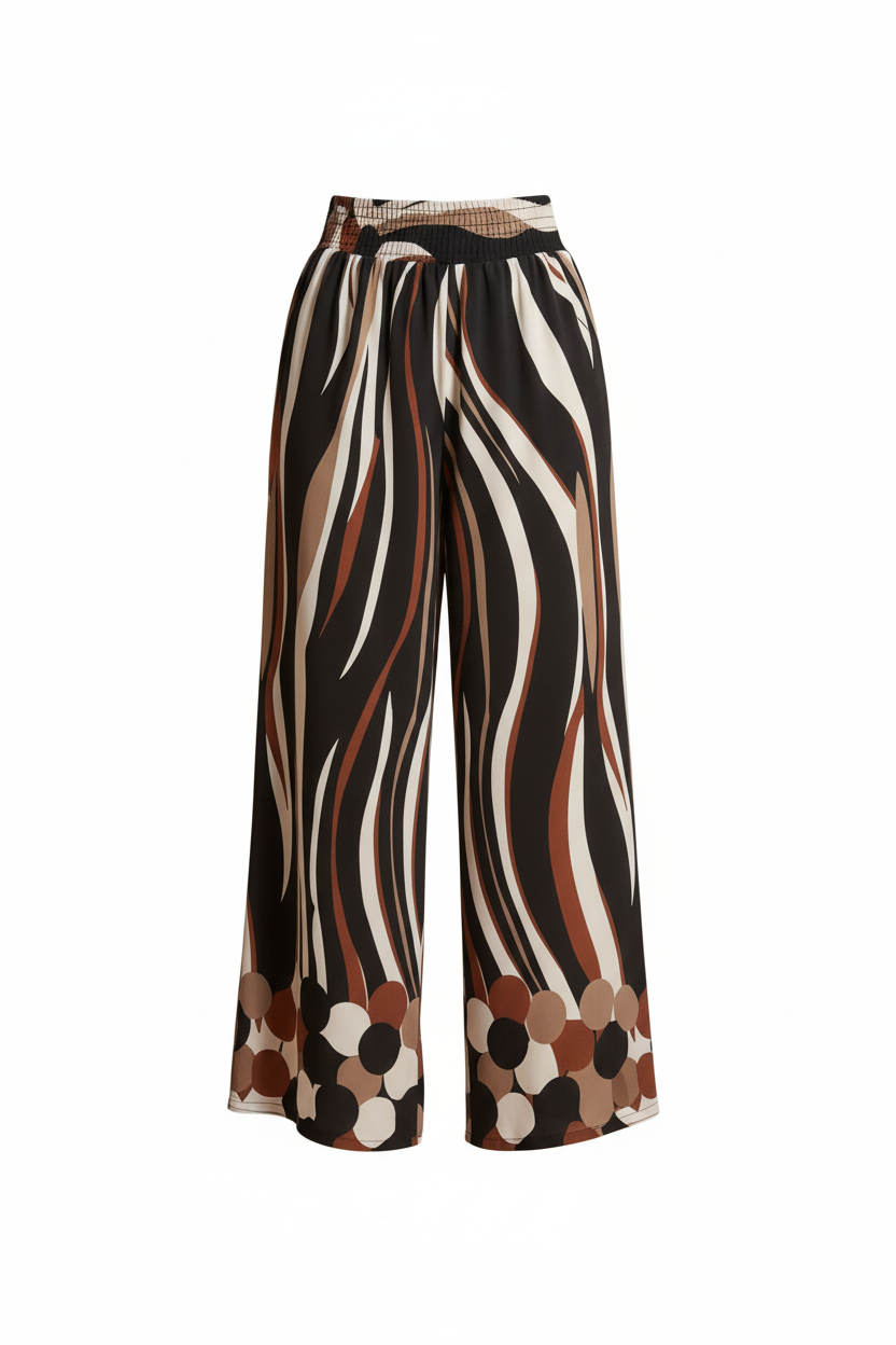 Pantalon Ample - New Fantasy - Taille 38-40 - Made in Italy - Pièce unique