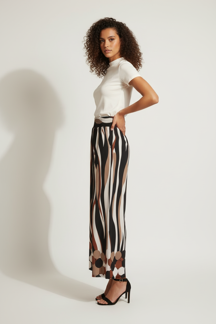 Pantalon Ample - New Fantasy - Taille 38-40 - Made in Italy - Pièce unique