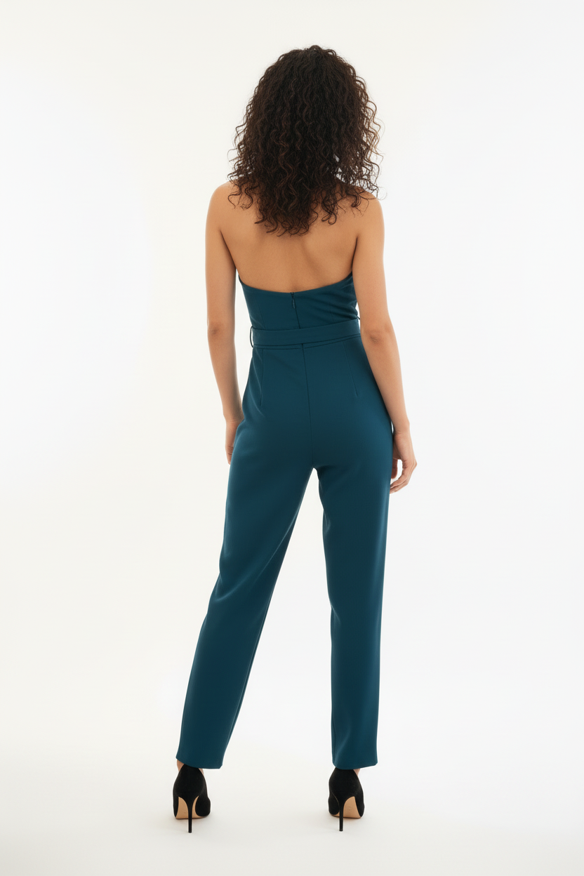 Combinaison Halter Élégante - Charme & Raffinement - Taille 36-38 - Made in Italy - Pièce unique