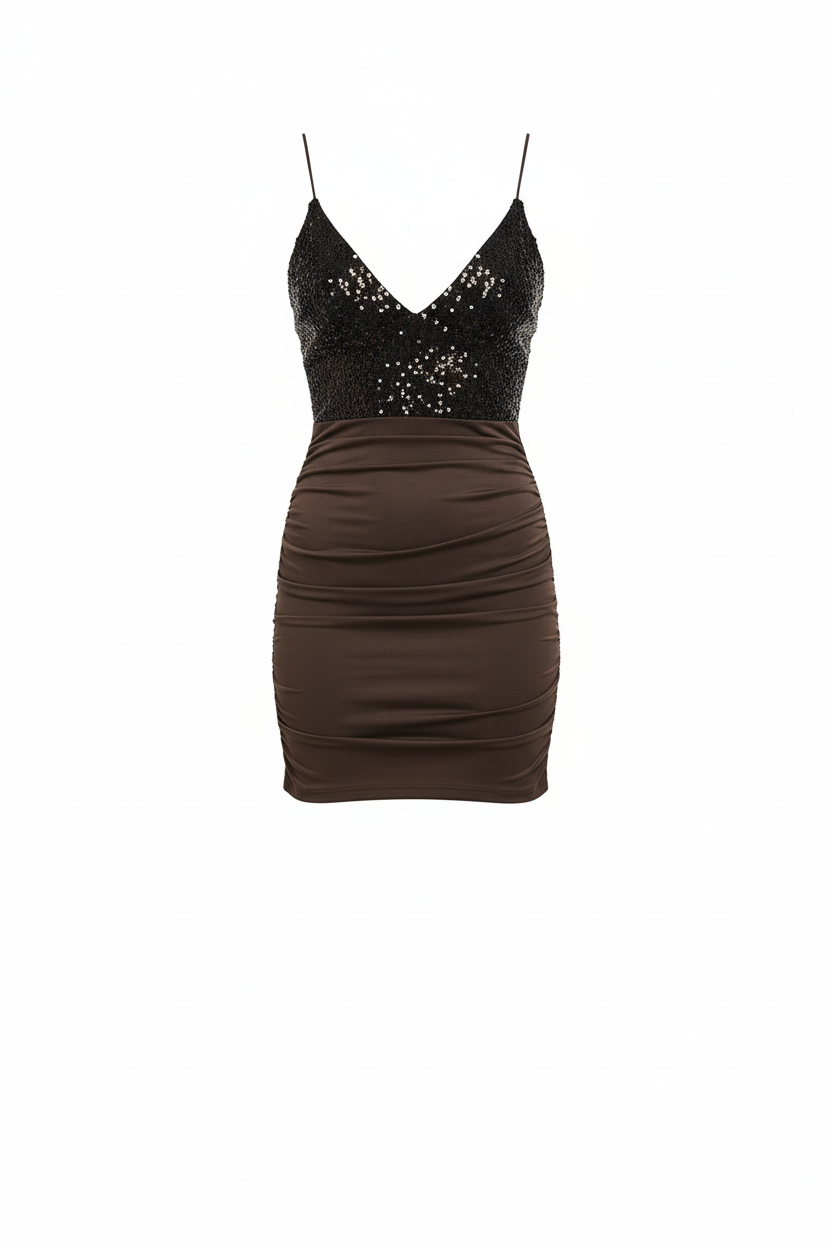Marron Italien Velouté  - Taille 38-40 - Made in Italy - Pièce unique