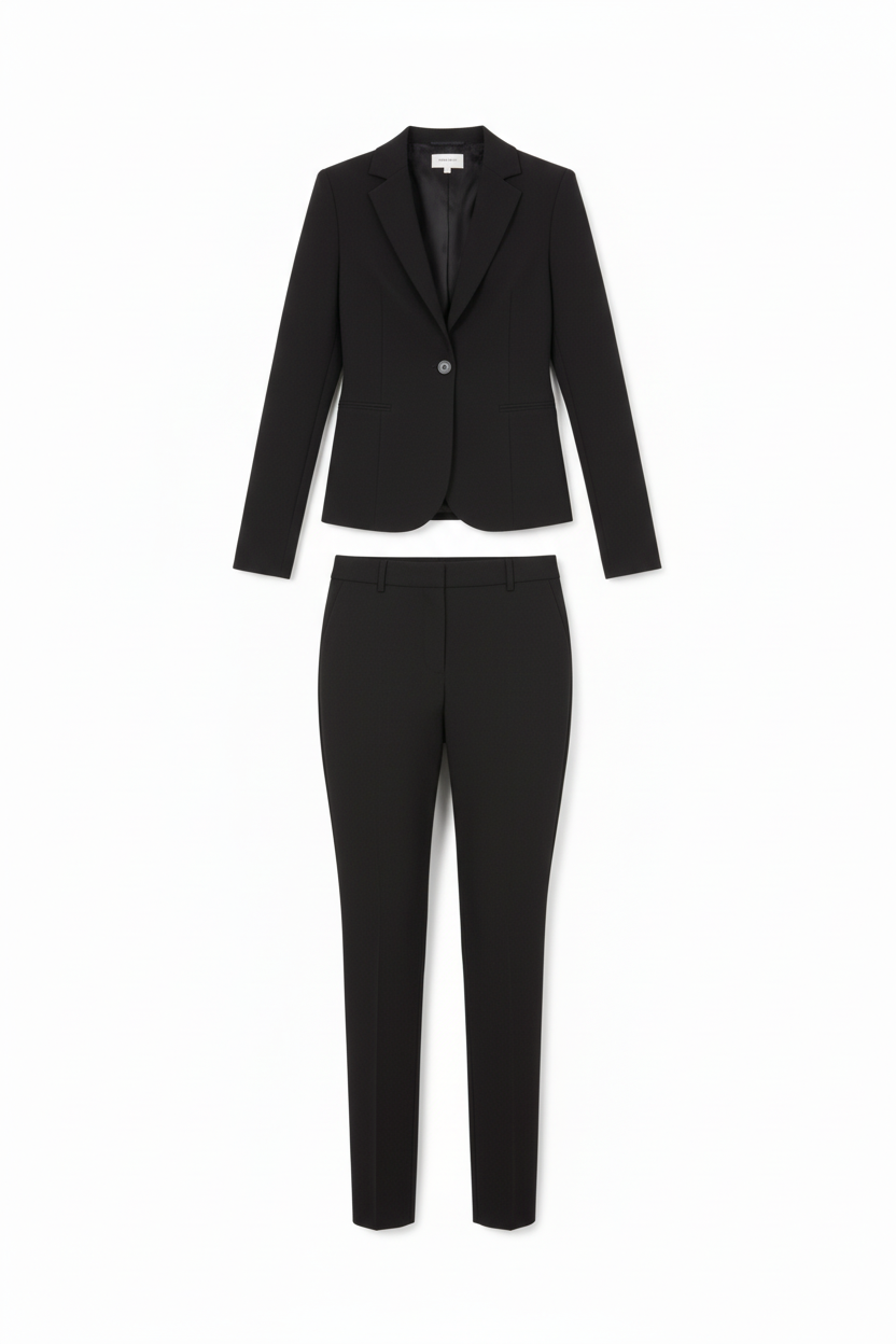 Tailleur Noir - NEW G.J - Taille L - Made in Italy - Pièce unique