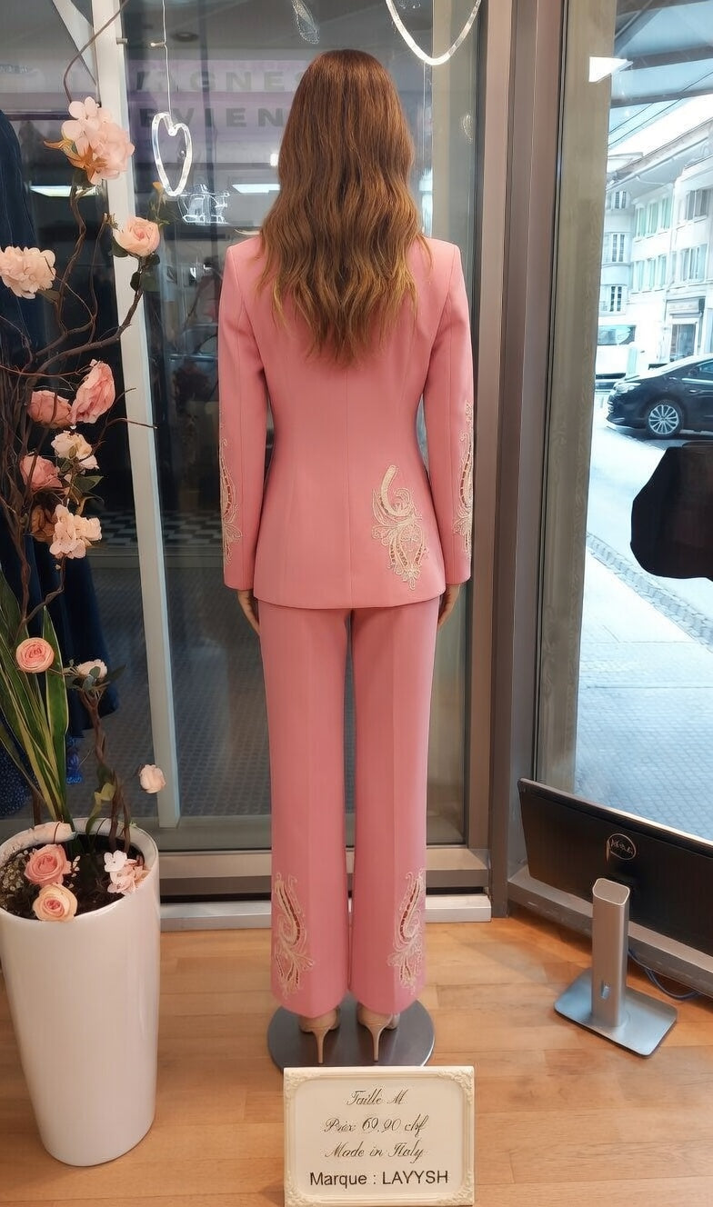 69,90 chf - Taille - Ensemble LAVYSH Rose Brodé – Élégance italienne !