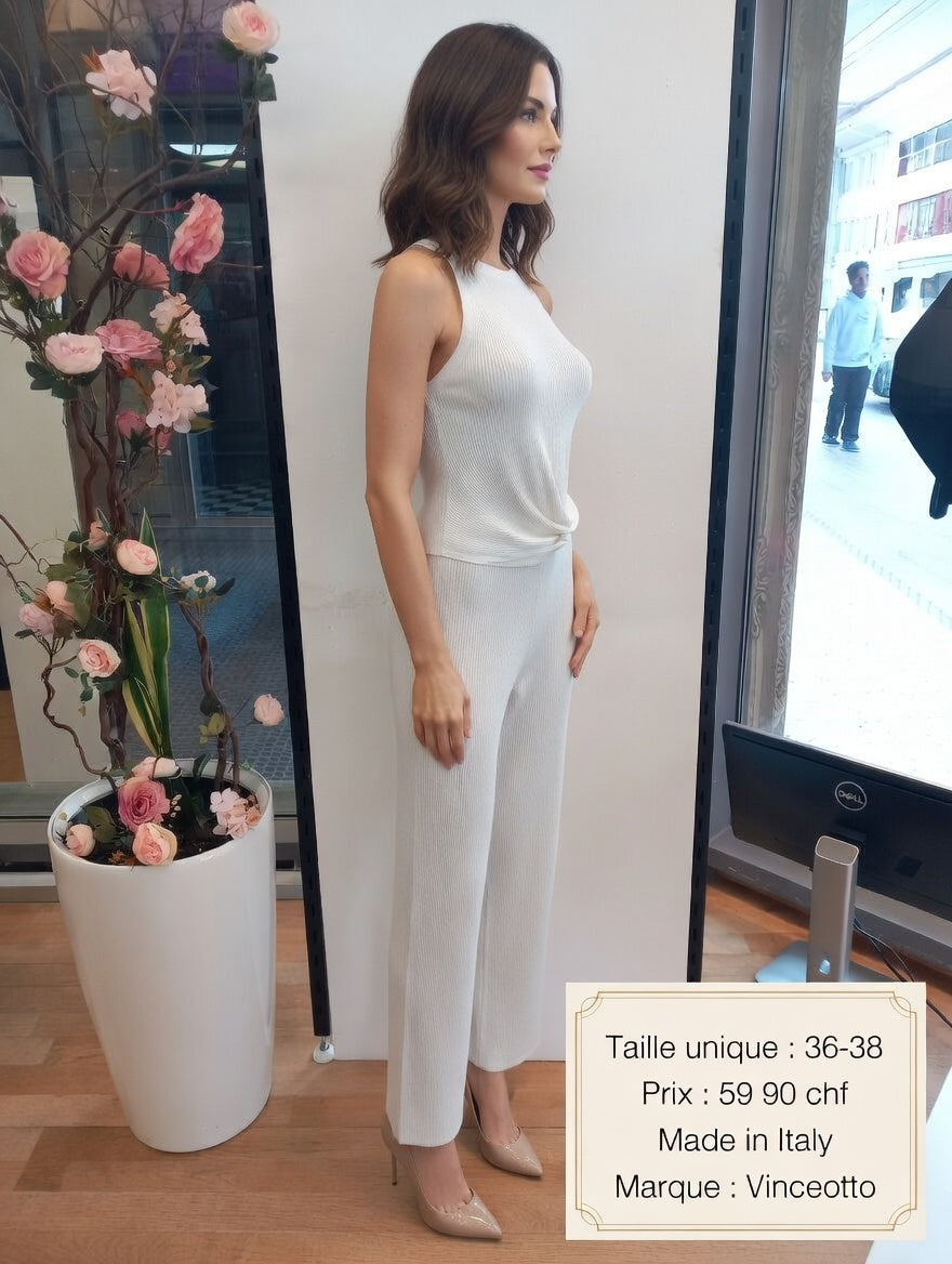 59,90 chf - Taille 36-38 - Élégant ensemble Vinceotto Made in Italy – Look chic & confortable à prix doux !