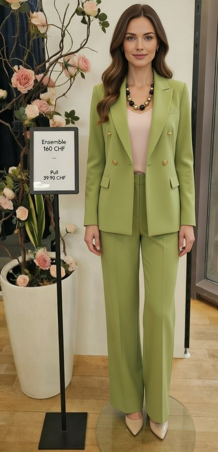 199,90 chf - Prix de l'ensemble mais chaque pièce peut être vendu séparément - Taille 38-40 - Ensemble deux pièces hyper chic et pull assorti !