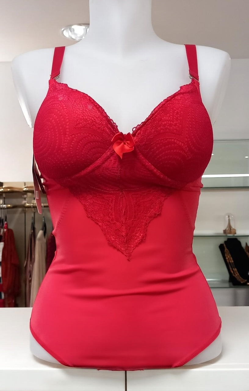 69,90 chf - Body, dispo en taille S, M, et L - Body gainant brésilien ultra-sculptant rouge passion !n – Dentelle sensuelle !