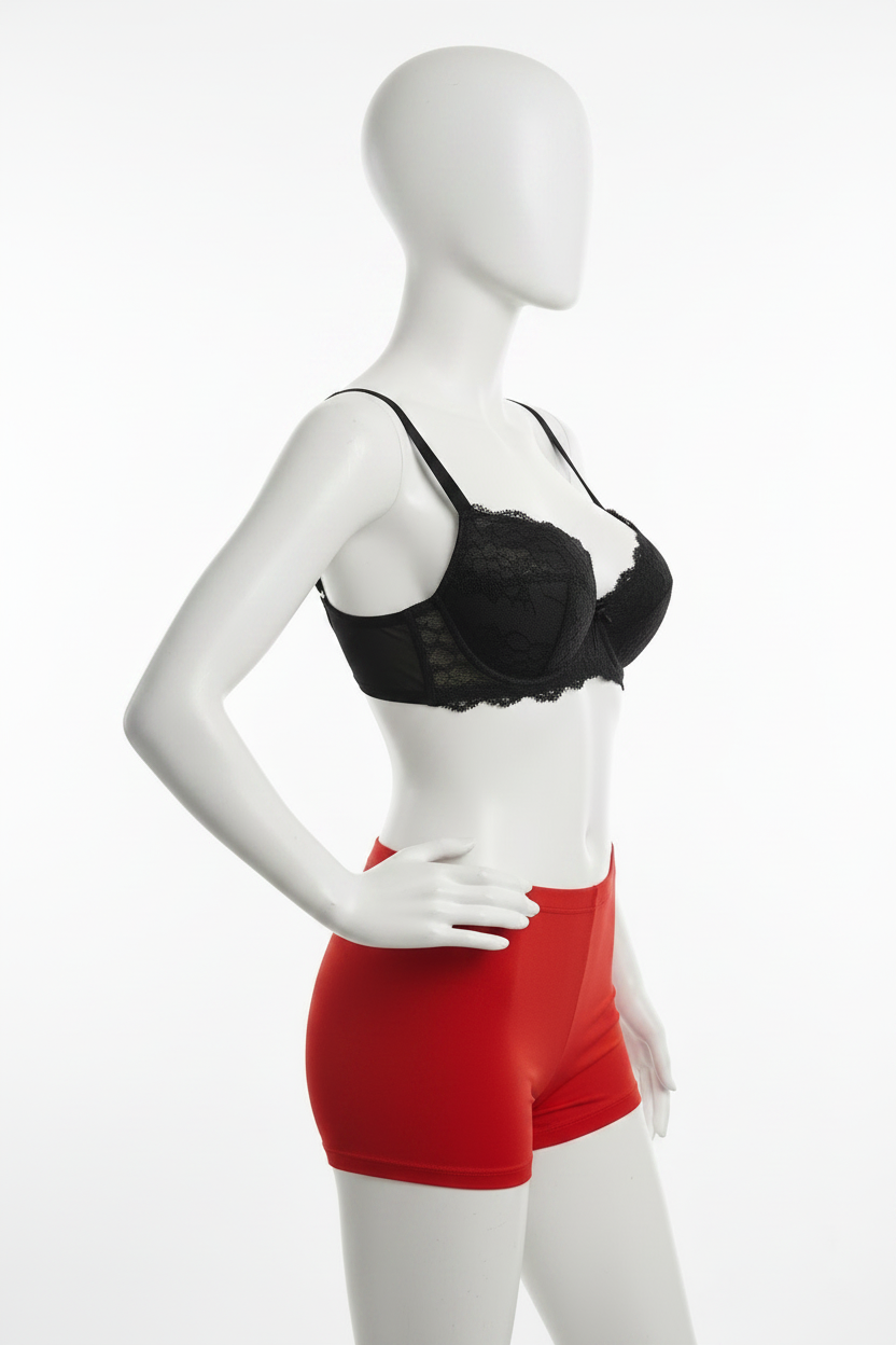 Soutien-gorge Brésilien Divas – Dentelle Push-Up Noir