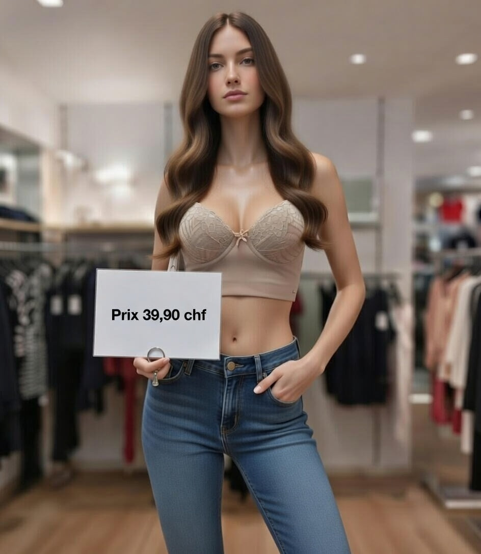 39,90 chf - Dispo en taille S, M, L et XL - Soutien-gorge brésilien ultra sculptant, couleur chair. Dentelle – Sexy et galbant !