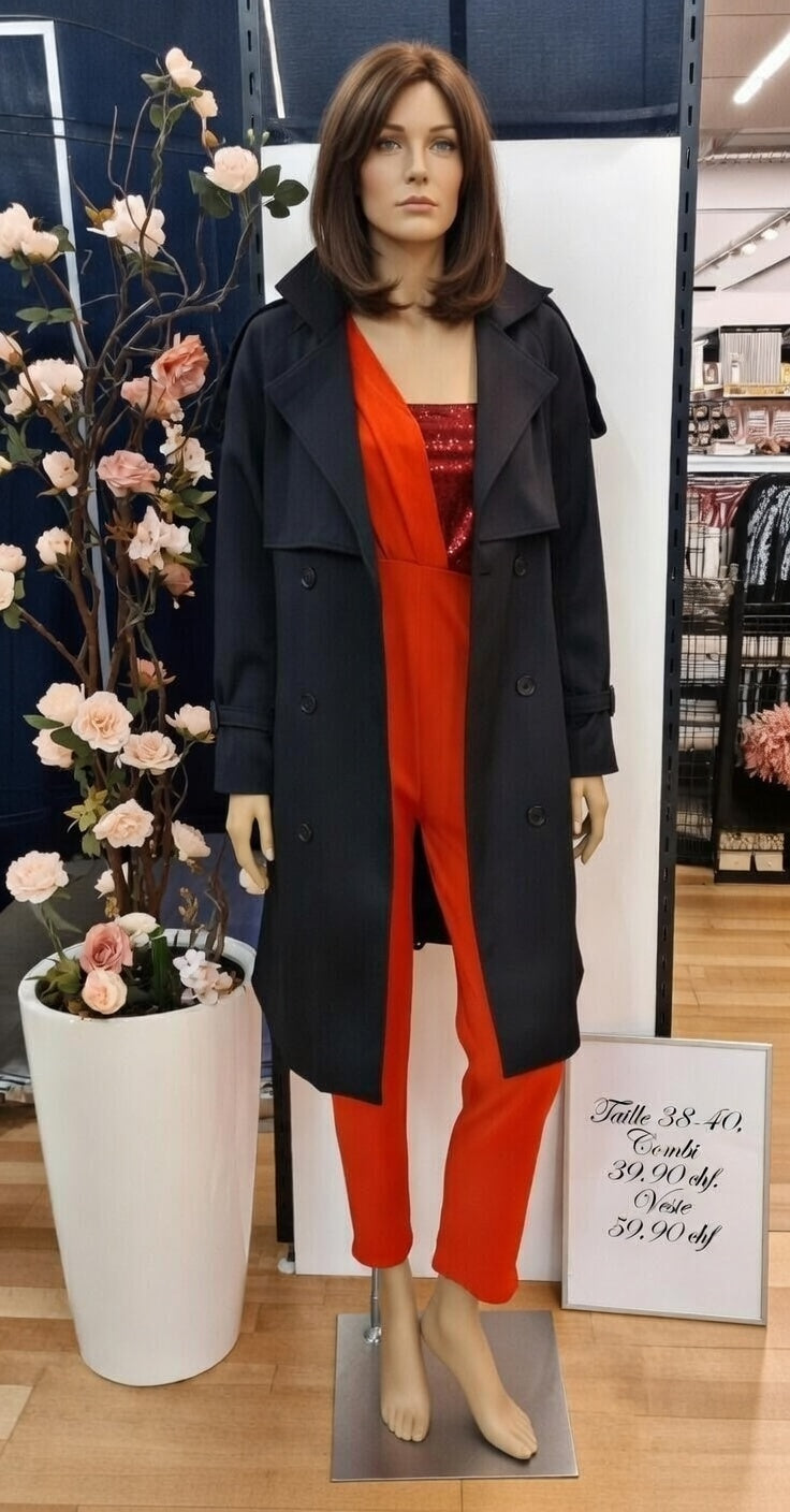 99,80 chf - Prix de l'ensemble mais chaque pièce peut être vendu séparément - Taille 38-40 - Élégance Vibrante, Audace Rouge Passion !