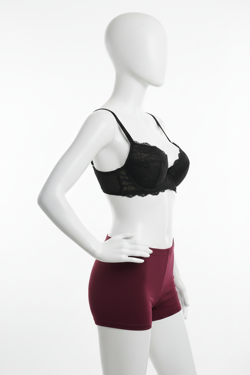 Soutien-gorge Brésilien Divas – Dentelle Push-Up Noir