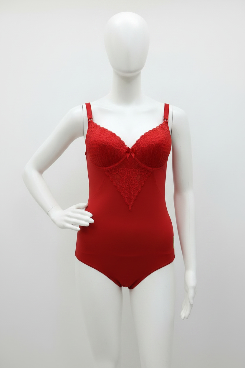 Body Brésilien Sculptant Divas – Dentelle Push-Up Rouge