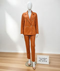 49,90 chf - La veste - Taille M ou 38-40 - Similicuir Haut de Gamme Cognac – Veste Tailleur Ultra-Chic !