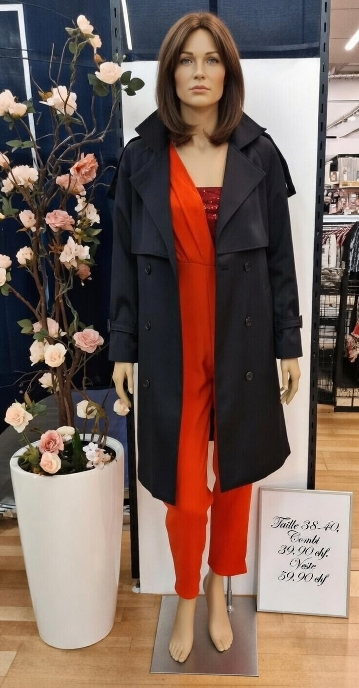 99,80 chf - Prix de l'ensemble mais chaque pièce peut être vendu séparément - Taille 38-40 - Élégance Vibrante, Audace Rouge Passion !