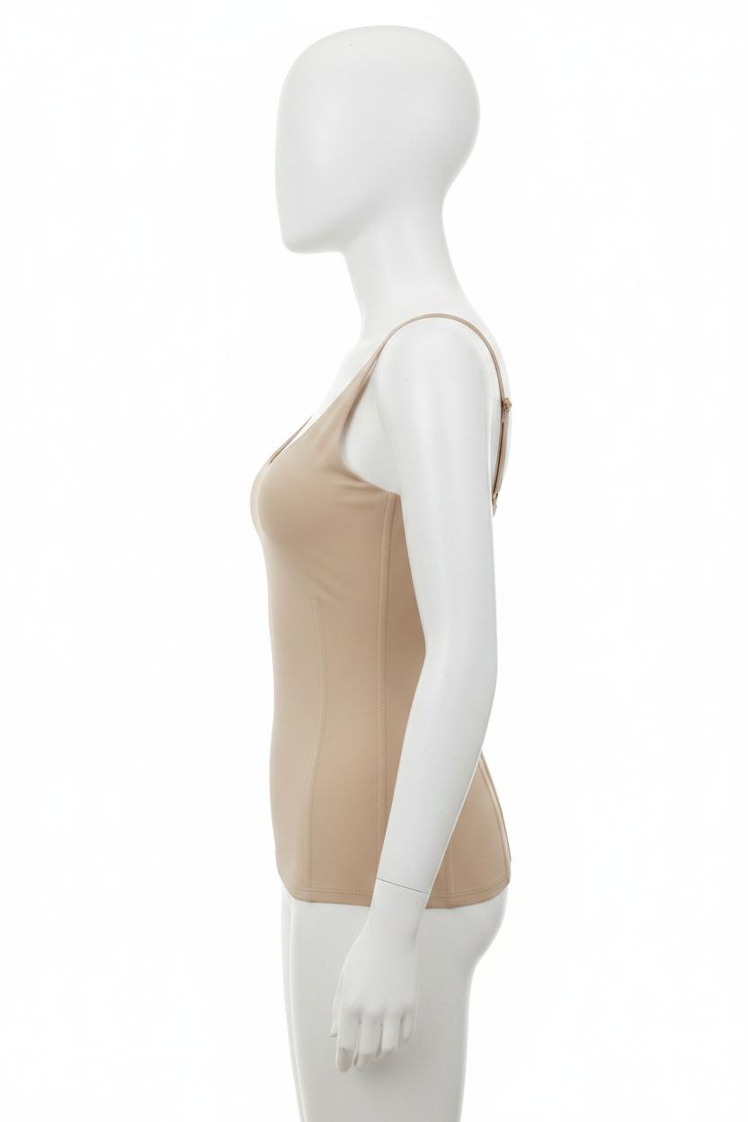 Corset Gainant Brésilien Divas – Bretelles Réglables Beige