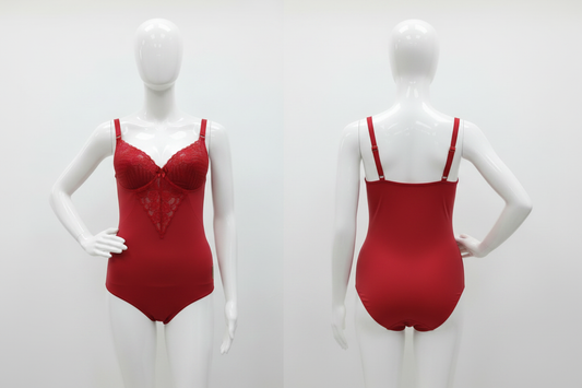Body Brésilien Sculptant Divas – Dentelle Push-Up Rouge