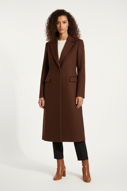 Veste Manteau Camel Oversize Doublure Léopard - Taille L/40-44 - Made in Italy - Pièce unique